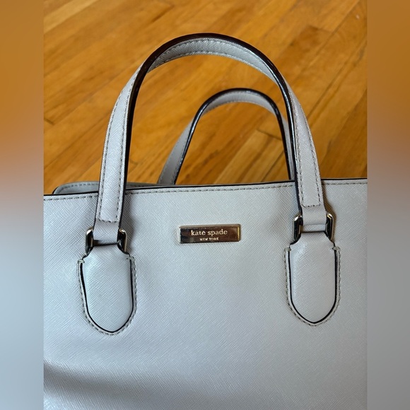 Kate Spade Evangelie Laurel Way Satchel, Saffiano Leather Crossbody Purse. - Picture 5 of 14